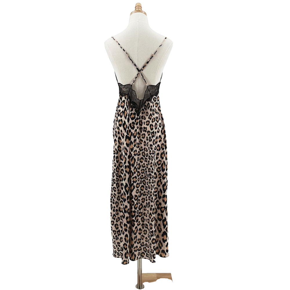Victoria's Secrets Cheetah Leopard Print Slip Dress Large Indie‎ Romantic Grunge - Picture 5 of 11